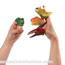Fun Express Dinosaur Head Finger Puppets | 12 Count | Great for Themed Birthday Party Classroom Supply Teaching Material Prizes & Giveaways Toddler Students Children's Toy Gift Ideas B07PV2385T